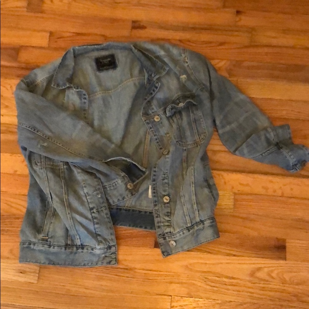 Abercrombie oversized denim jacket